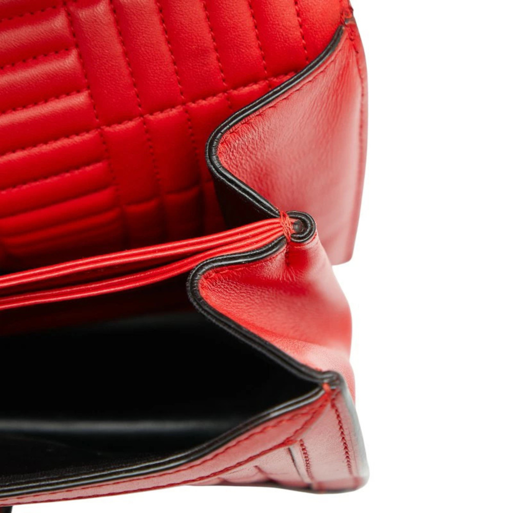 Loewe Barcelona Crossbody Shoulder Bag Red Leather - Picture 10 of 10